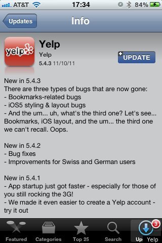 YELP RICK PERRY FLUB